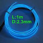   Neon Light Glow EL Wire Rope Tube Car Party Bar 1M+Driver L blue