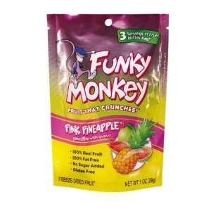 Funky Monkey Snacks   Freeze Dried Fruit, Pink Pineapple   1 oz. (12 