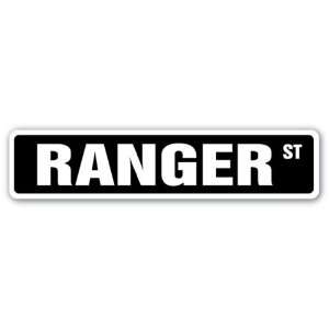  RANGER Street Sign park army boat service forest military 