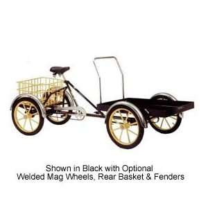    Loader Quadricycle 500 Lb Capacity W/Front And Rear Platform Black