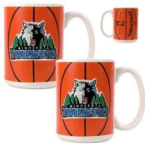 Minnesota Timberwolves NBA Ball Ceramic Coffee Mug Set 