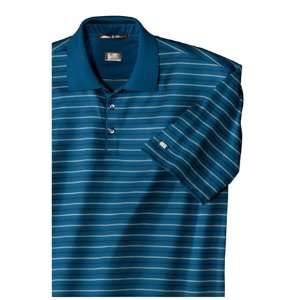  NEW Tiger Woods Collection   Jersey Stripe Sport Shirt 