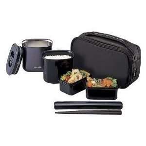  Japanese Lunch Box Set Tiger Lunch thermos BLACK LWW 075K 