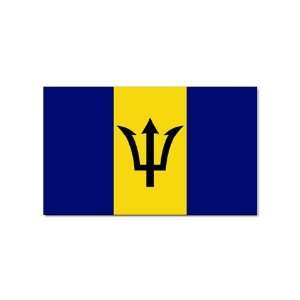  Barbados Flag Sticker 