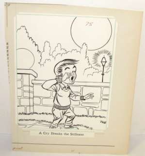 BATMAN COLORING BOOK ORIGINAL ART 1966 PG #75  
