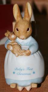   Christmas porcelain Hallmark ornament__Beatrice Potter rabbit_  
