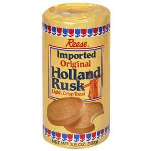 Reese Holland Rusk Light, Crisp Toast, 3.5 Ounce Packages (Pack of 2)
