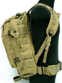 SWAT 3 Day Molle Assault Backpack Bag Coyote Brown  