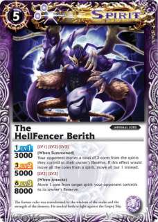 Battle Spirits Foil Rare The HellFencer Berith #038/196  
