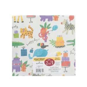  Animal print Happy Birthday flat wrapping paper (Wholesale 