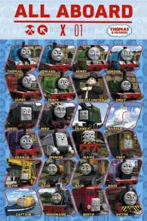 TV POSTER ~ THOMAS FRIENDS 24 CHARACTERS Tank Engine  