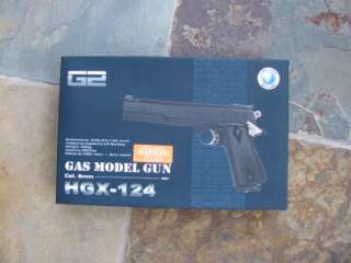 HGX 124 Green Gas Auto Airsoft Pistol Metal + ABS  