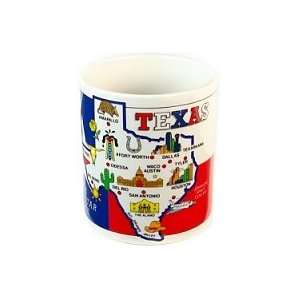 com Texas Mug   State Map, Texas Coffee Mugs, Texas Souvenirs, Texas 