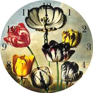  Tulips Vintage Wall Clock: Baby