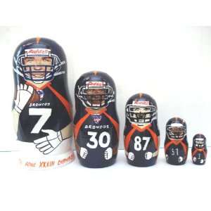 Denver Broncos Hall of Fame NFL Football or any team Russian Nesting 