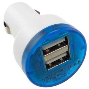    Dual USB Car Charger Cigarette Lighter Adapter: Electronics