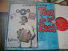 RARE TEX MEX RANCHERA LP~TONY DE LA ROSA~COMPANERA &~on BEGO ~HEAR