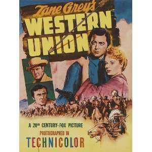 Western Union Movie Poster (11 x 17 Inches   28cm x 44cm) (1941) Style 