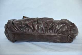   /Burgundy Lamb Leather Pleated RENA Flap Bag Chain Strap Handbag NEW
