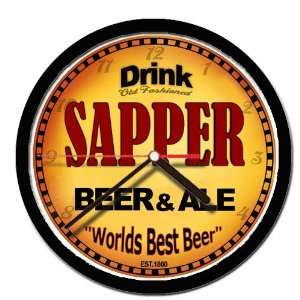  SAPPER beer and ale cerveza wall clock 