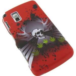  SnapOn Phone Cover LG Vu CU915 CU920 AT&T Red MJ Skull 