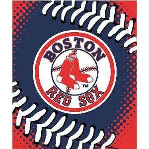 Boston Red Sox Royal Plush Raschel MLB Blanket (Big Stitching Series 