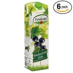 Tymbark Black Current Juice, 33.8000 ounces (Pack of6)