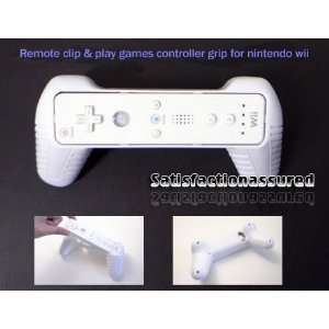  Remote Clip & Play Games Controller Grip for Nintendo Wii 
