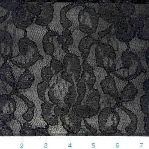  48 Wide Allover Lace Black Fabric By The Yard: Arts 