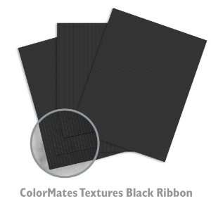  ColorMates Textures Black Ribbon Cardstock   25/Package 