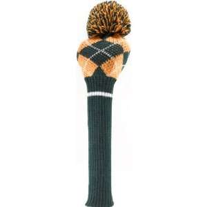  Stitch Golf Vintage Wool Argyle Driver Headcover( COLOR Black 