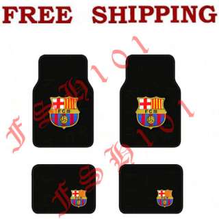 Brand New Set of 4pc Barcelona FCB Carpet Floor Mat for Car / Truck 