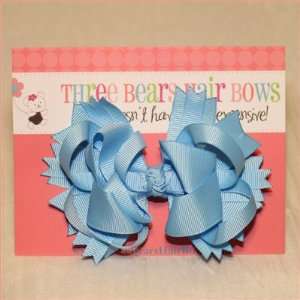  Funky Boutique Hair Bow in blue: Beauty