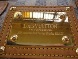 Louis Vuitton Damier Azur Canvas BERKELEY handbag WHITE GREAT PRICE 