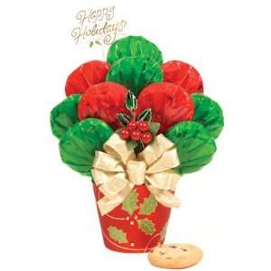  Happy Holly Days Cookie Pot Bouquet: Home & Kitchen