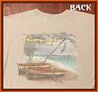 Panama Jack Compass Island Beach Brown T Shirt Large