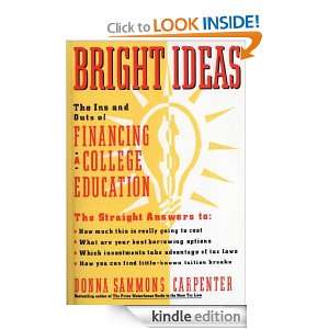 Bright Ideas: The Ins & Outs of Financing a College Education: Donna 
