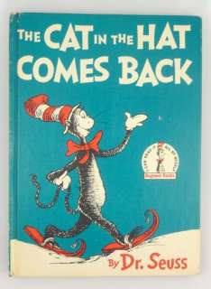   Cat in the Hat Comes Back Dr Seuss Hardback Book Club ED. GREAT  