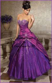 Stock Quinceanera Dresses Ball Gown Prom Wedding Bridal Formal Dress 