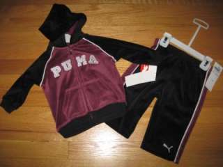 PUMA VELOUR TRACK SUIT FOR TODDLER BOYS SIZE 3T OR 4T NWT  