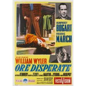  The Desperate Hours (1955) 27 x 40 Movie Poster Italian 