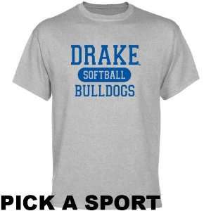 Drake Bulldogs Ash Custom Sport T shirt    Sports 