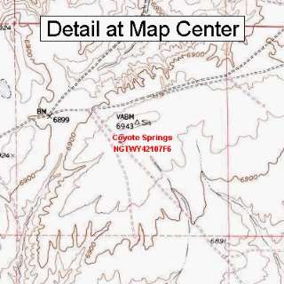  USGS Topographic Quadrangle Map   Coyote Springs, Wyoming 