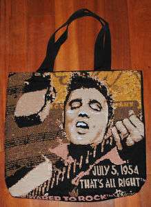 Elvis Tapestry Tote Bag~1954~Thats All Right~Rock~NEW!  