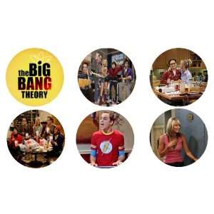  Set of 6 the Big Bang Theory 1.25 Badge Pinback Button 