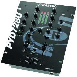  Pyle Pro PYD728U 2 Channel Professional Mixer with USB 