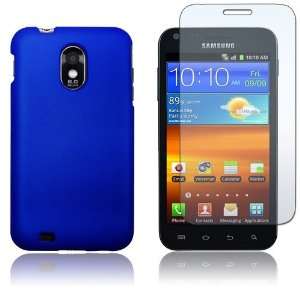 Samsung Galaxy S II Epic Touch 4G D710   Blue Rubberized Hard Plastic 
