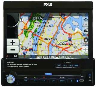 NEW PYLE PLBT74G 7 TOUCH SCREN DVD MP3 USB AUX GPS Navigation Car 