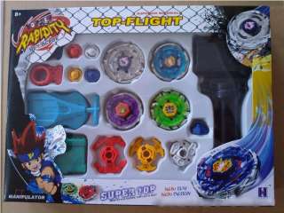 Beyblade Battle Metal Fusion String Rip cord Launcher Gyroscope Toy 