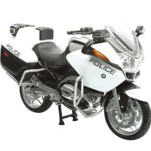 New Ray BMW R1200RT P Police Replica Motorcycle Toy   Black/White / 1 
